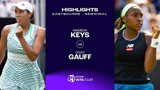 Madison Keys vs. Coco Gauff | 2023 Eastbourne Semifinal | WTA Match Highlights
