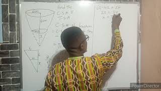 CURVED AND TOTAL SURFACE AREA OF A FRUSTUM