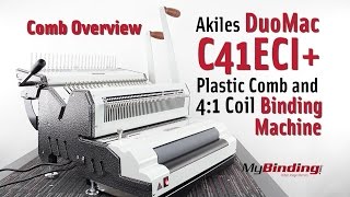 Comb Overview - Akiles DuoMac C41ECI+ Plastic Comb and 4:1 Coil Binding Machine