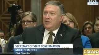 Current CIA Director Mike Pompeo Confirmation Hearing To Become Secretary Of State