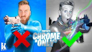 Chrome *ONLY* Challenge in FORTNITE! K-CITY GAMING