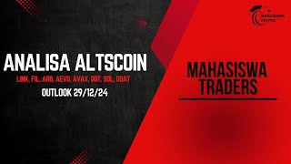 ANALISA OUTLOOK ALTSCOIN (LINK, FIL, ARB, AEVO, AVAX, DOT, SOL, GOAT) 30/12/2024 - Mahasiswa Traders