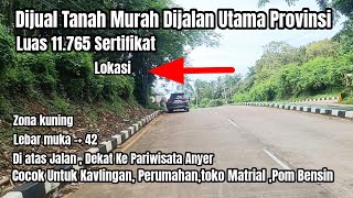 Dijual Tanah Murah Luas 11.765 SHM, Letak Strategis,Dijalan Utama Provinsi, Cocok Untuk Tempat Usaha