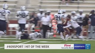 Kingwood High School's Braden Fuentes makes the week 6 Hit of the Week