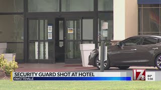 Security guard shot during robbery at closed hotel in Fayetteville, police say