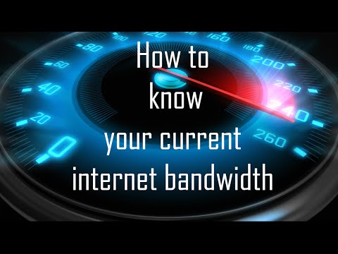 How to know your current internet bandwidth How to know your current internet bandwidth