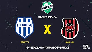 AO VIVO (com imagens): Esportivo x Brasil de Pelotas - Gauchão | 29/01/2023