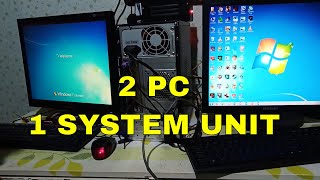 2 PC 1 SYSTEM UNIT using Aster V7 Multiseat with No GPU