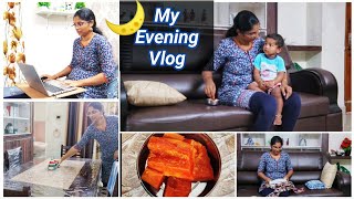 #Vlog ఇంట్లో పని youtube ఎలా మేనేజ్ చేస్తాను // My Evening Routine Vlog