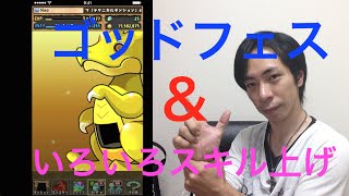 【パズドラ】Android版３周年記念ゴッドフェス(後半)＆アレスとその他のスキル上げ！