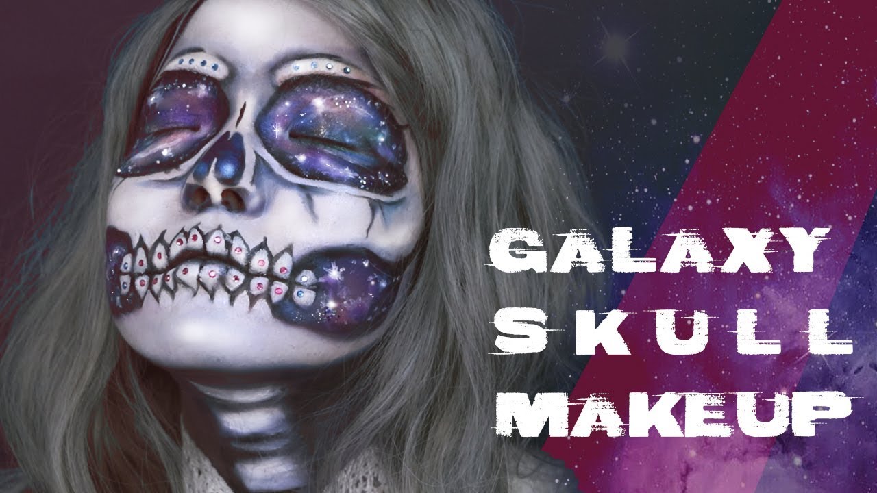 Galaxy Skull Halloween Makeup Tutorial 고수뷰티 심약자 맞춤 할로윈메이크업 Youtube