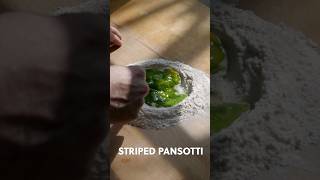 STRIPED PANSOTTI #italianfood #pasta #foodshorts #freshpasta #pastarecipe #asmr #foodie