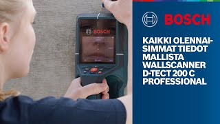 Kaikki olennaisimmat tiedot mallista Wallscanner D-tect 200 C Professional