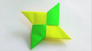 How To Make a Paper Ninja Star (Shuriken) - Origami | EASY PAPER CRAFT