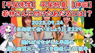 【深夜ぬるぬる番組】平尾帆夏大暴れ【日向坂で会いましょう】2023.09.24