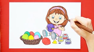 How to draw Easter