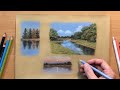 How to Draw Reflections in the Water - Landscape in Colored Pencil