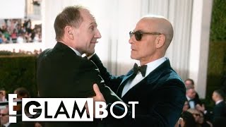 2025 Golden Globes GLAMBOT: Stanley Tucci \u0026 Ralph Fiennes Share The Spotlight | E! Glambot