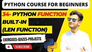 34.Python Built-in Function: Make len() for String as user defined function