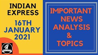 16th January 2021 | Gargi Classes News Analysis and Important Topics