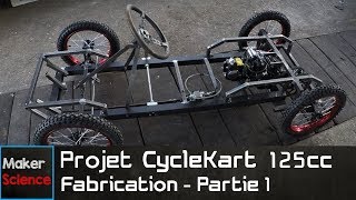 Projet Cyclekart 125cc - Ep 1 - Chassis et Direction