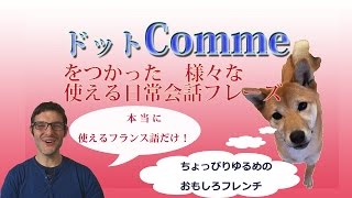 フランス語日常会話講座 commeを使ったフレーズ