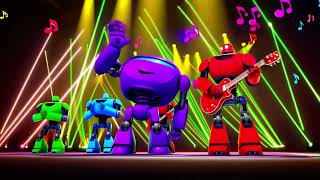 Five Little Robots Rock Out 🤖🎸🥁