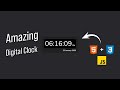 How to Make Digital Clock Using JavaScript, HTML & CSS in Hindi