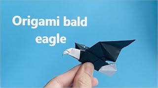 How to make an easy Origami bald eagle, step by step tutorial