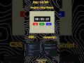 How to Make a Stopwatch with HTML, CSS, and JavaScript#css #css3 #js