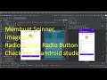 Membuat Spinner, Radio Group, Radio Button dan Check Box pada Android Studio