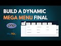 Build a Dynamic Mega Menu with PHP, MySQL, HTML, CSS, and JS | Final