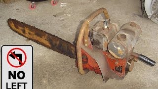 Left Handed Chainsaw?!