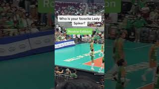 Favorite Lady Spiker? Rookie Edition: Lyka De Leon💚🤍💚🤍 #dlsu #volleyball #uaap #ladyspikers