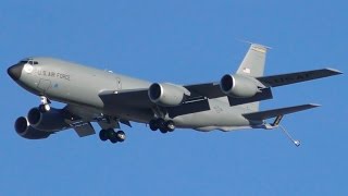 Rare USAF Boeing KC-135R Landing at Brisbane Airport | 63-8876