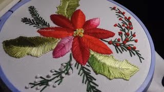 EMBROIDERY: Raised Fishbone Stitch | ВЫШИВКА: Рельефный стежок ЕЛОЧКА