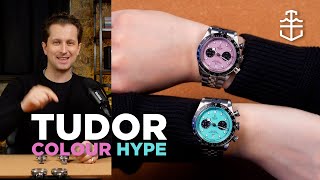 The biggest Tudor hype watches? Black Bay Chrono Flamingo Blue \u0026 Pink