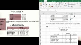 Penyelesaian Soal Anggaran Produksi Part 2 (Mengutamakan Stabilitas Persediaan)