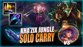 QIUYI KHA'ZIX - HOW TO DESTROY DIAMOND LILIA | KHA'ZIX JUNGLE VS LILIA