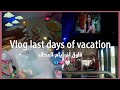 فلوڨ آخر أيام العطلة 💅🏻💁🏻‍♀️ تسوق+سهرة+مشاهدة مسلسلاتي 🥰#vlogge Vlog last days of vacation 💭