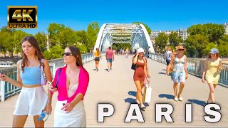 Summer Walking Tour 4K - Paris, France 🇫🇷 -  July  2022 - 30°C