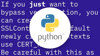 urllib and "SSL: CERTIFICATE_VERIFY_FAILED" Error