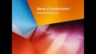 Colorful Angles PowerPoint Template by PoweredTemplate.com