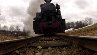 GoPro HERO 2 versus Steam locomotive U 46.001 - Unintentional crash test ČR