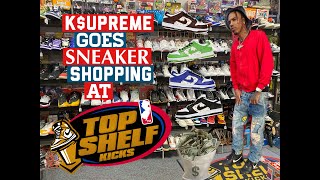 K$UPREME GOES SNEAKER SHOPPING AT TOPSHELFKICKS, FLIPPING A COIN FOR $3,000 NIKE SB DUNKS!!!