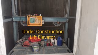 under construction 🏗️ Lift Elevator  #electrical #siteengineering #elevator