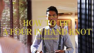 How to tie a four in hand knot