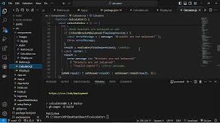 Calculator app using React JS || Coding Ninjas Skill Test