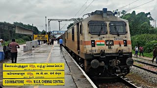 Coimbatore - MGR Chennai Central Intercity Superfast Express Departing From Ambur | 12680 | 4K