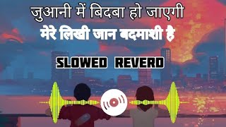 mere likhi Jaan badmashi hai (on copyright) juani mein bidaba ho jayegi (slowed reverd) . lofi song